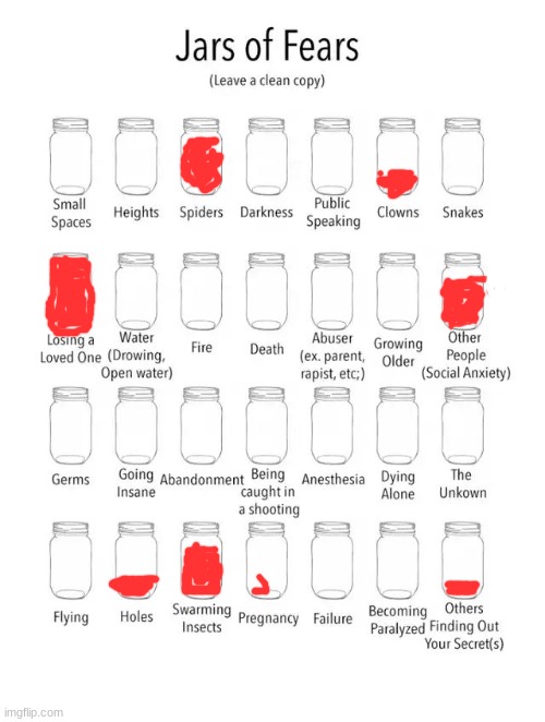 Jar of fears clear version | image tagged in jar of fears clear version | made w/ Imgflip meme maker