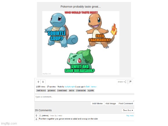 I'm gonna stop you right there | image tagged in charmander,squirtle,pokemon,dark humor | made w/ Imgflip meme maker