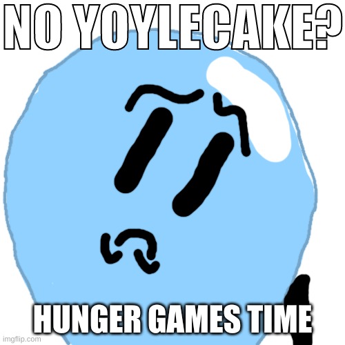 NO YOYLECAKE? | HUNGER GAMES TIME | image tagged in no yoylecake | made w/ Imgflip meme maker