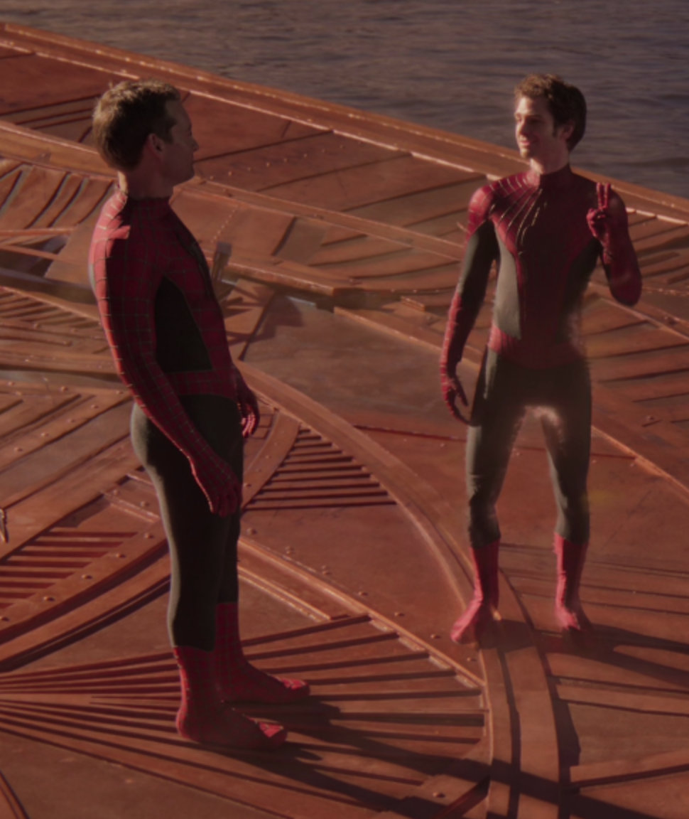 Andrew Spiderman Peace Sign Blank Meme Template