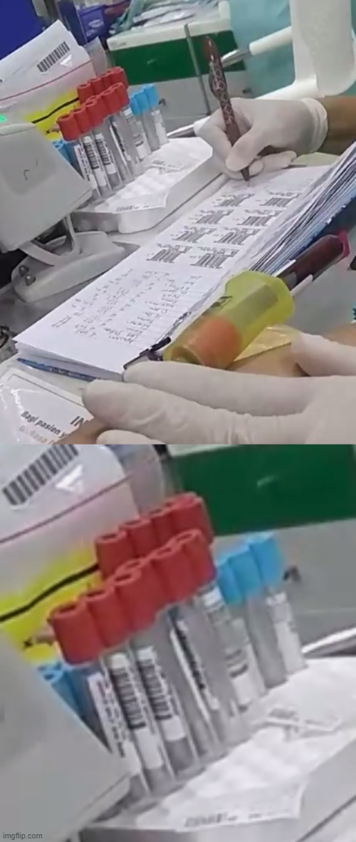 WHY ARE THERE SO MANY BOTTLES HOW MUCH BLOOD DO THEY HAVE TO TAKE OUT AAAAAAAAA Imgflip