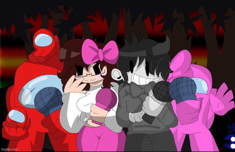 OC Drawing I made for a FNF Triple Trouble Cover. | made w/ Imgflip meme maker
