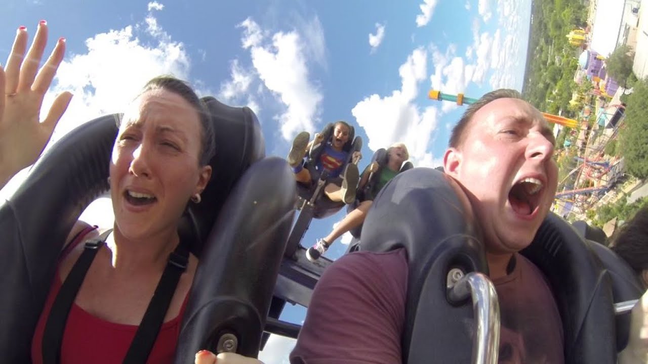 Roller coaster screaming Blank Meme Template