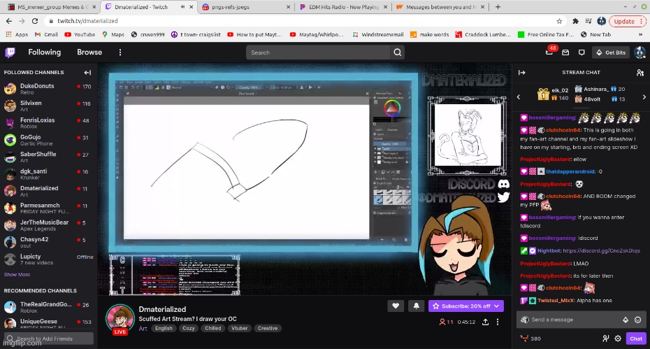 i get some random person on twitch to draw elias and they're alr failing miserably | made w/ Imgflip meme maker