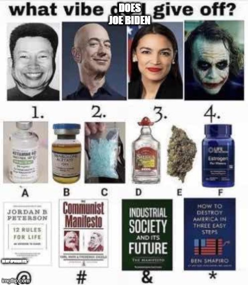 DOES JOE BIDEN; IN MY OPINION ITS * | made w/ Imgflip meme maker