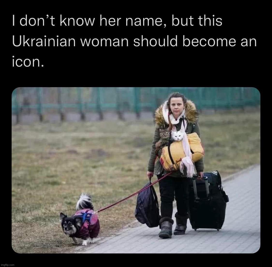 Icon | image tagged in ukrainian woman icon,ukraine,ukrainian lives matter,ukrainian,refugee,icon | made w/ Imgflip meme maker