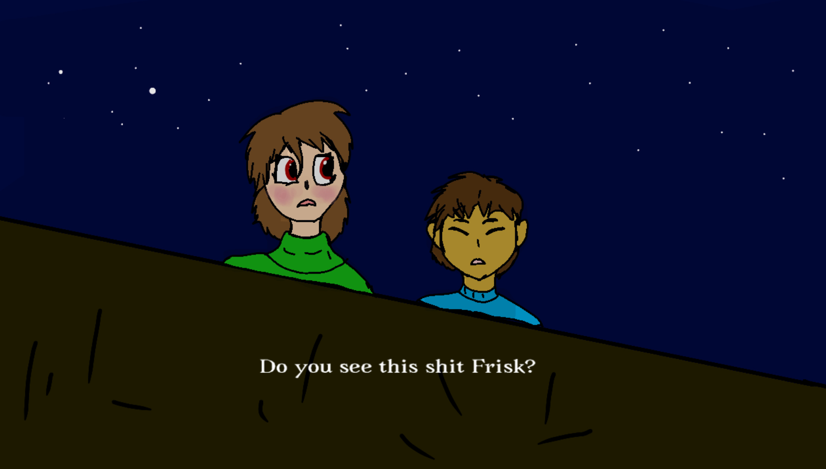 Do you see this shit Frisk? Blank Meme Template
