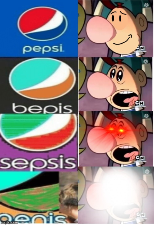 Billy's Pepsi | image tagged in billy becoming nani,pepsi,bepis | made w/ Imgflip meme maker