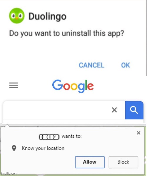 DUOLINGO | image tagged in wants to know your location | made w/ Imgflip meme maker
