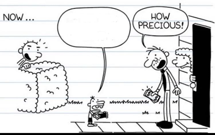 Manny Selling Stuff Blank Meme Template