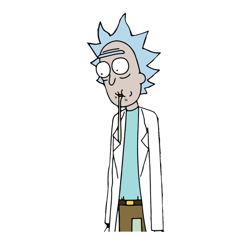 Drooling rick Blank Meme Template