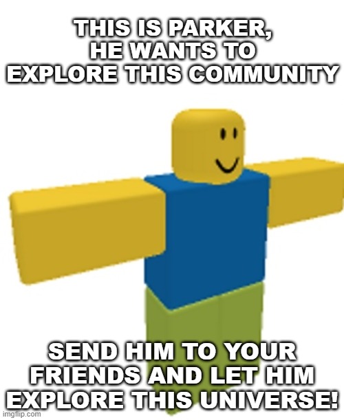 Roblox Noob T-posing Blank Template - Imgflip