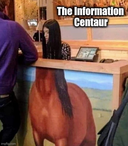 Helpful and fast | The Information Centaur | image tagged in race to one million points,help me,mythology,why does this exist | made w/ Imgflip meme maker