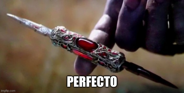 Thanos Perfectly Balanced | PERFECTO | image tagged in thanos perfectly balanced | made w/ Imgflip meme maker