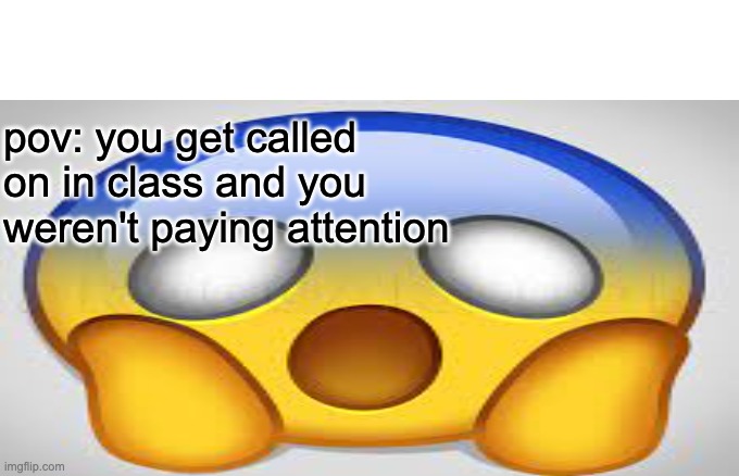 pov: you get called on in class and you weren't paying attention | image tagged in funny memes | made w/ Imgflip meme maker