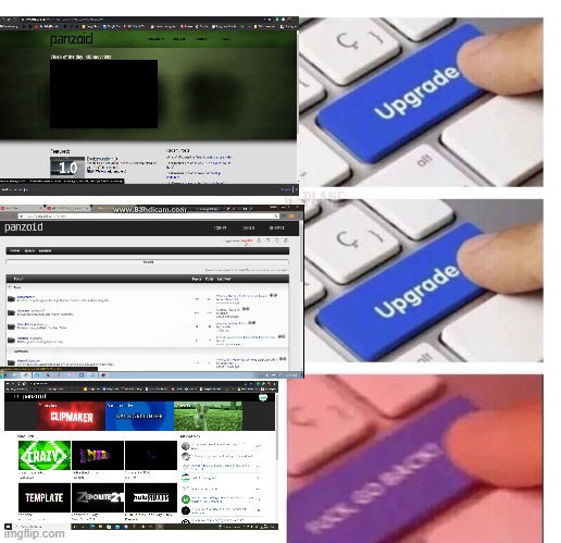 people trying to rebrand their websites be like | image tagged in upgrade 3 | made w/ Imgflip meme maker