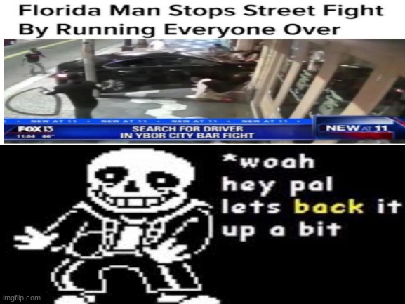 image tagged in woah hey pal lets back it up a bit,florida man | made w/ Imgflip meme maker