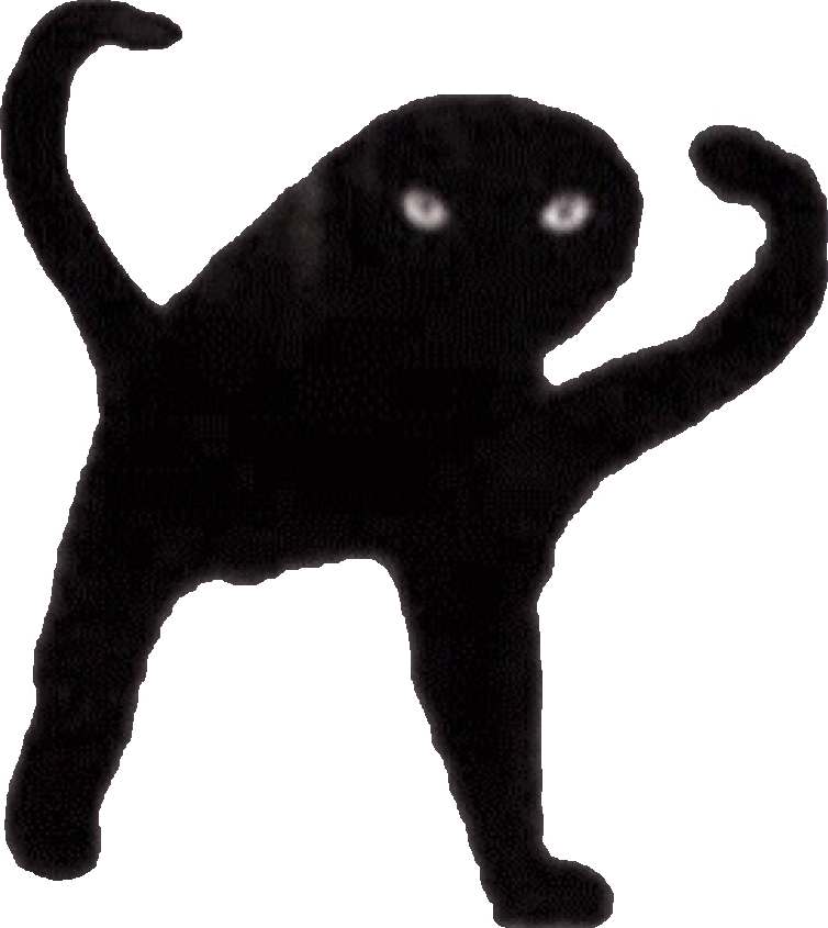 High Quality cursed cat Blank Meme Template