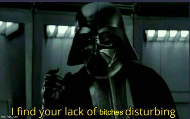 Darth Bitches | image tagged in darth vader,bitches,get some bitches,no bitches,original meme,star wars yoda | made w/ Imgflip meme maker
