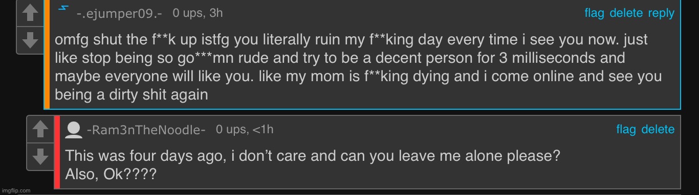 people like this are the reason why i’m leaving the site in the first place :/ | made w/ Imgflip meme maker