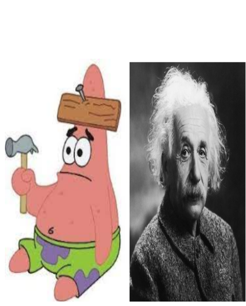 Patrick to Albert Blank Meme Template