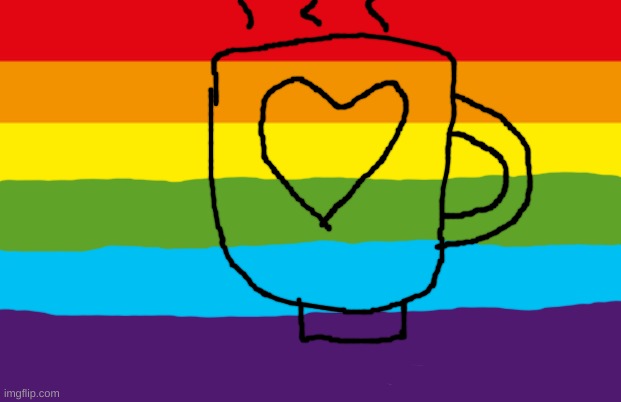 coffee :) | image tagged in lgbtqp,mod note,hot poppin,coffee | made w/ Imgflip meme maker