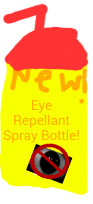 High Quality (NEW!) Eye repellent spray bottle! Blank Meme Template