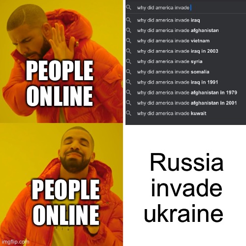 I wonder why | PEOPLE ONLINE; Russia invade ukraine; PEOPLE ONLINE | image tagged in fun,ukraine | made w/ Imgflip meme maker