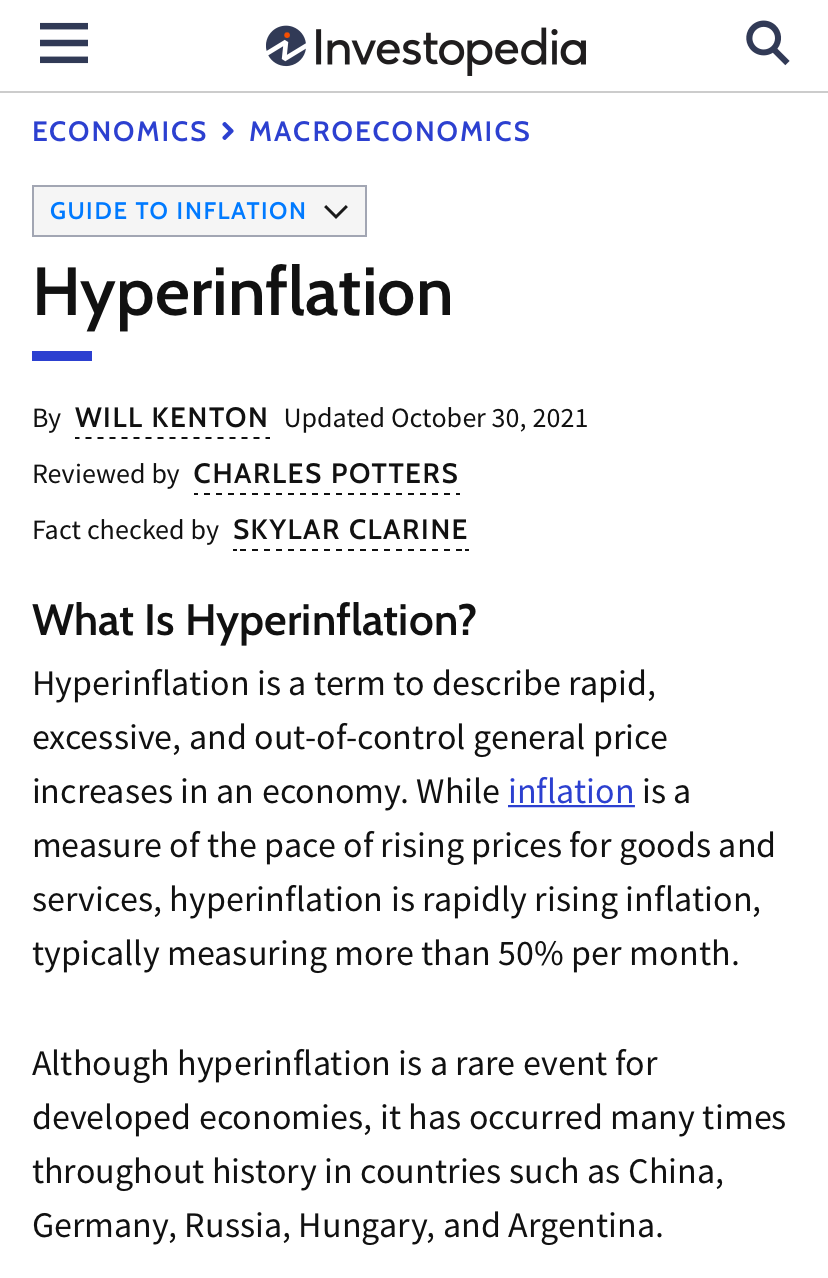 Hyperinflation definition Blank Meme Template