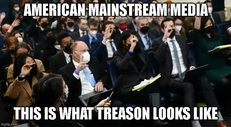 AMERICAN MAINSTREAM MEDIA; THIS IS WHAT TREASON LOOKS LIKE | made w/ Imgflip meme maker