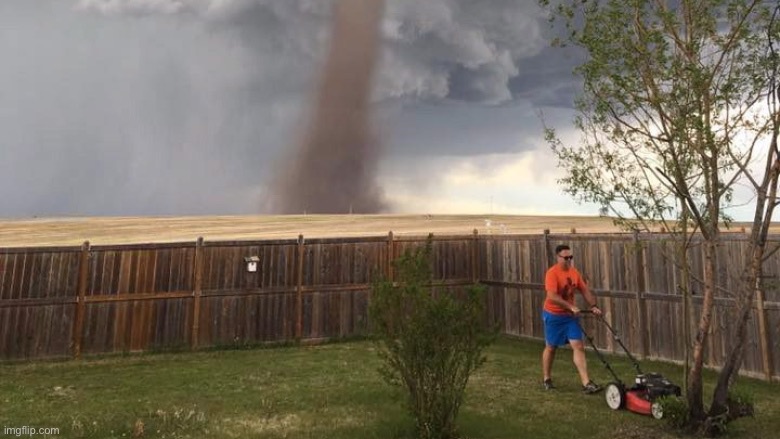 Tornado Lawn Mower | image tagged in tornado lawn mower | made w/ Imgflip meme maker