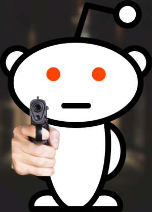 High Quality Snoo with gun Blank Meme Template