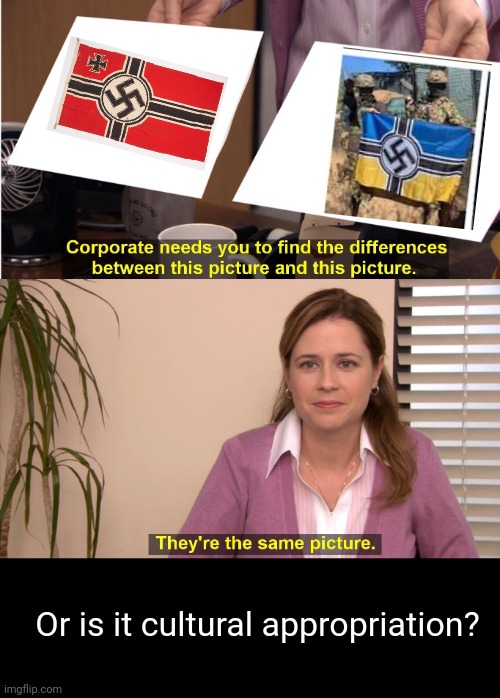 They're The Same Picture Meme | Or is it cultural appropriation? | image tagged in memes,they're the same picture | made w/ Imgflip meme maker