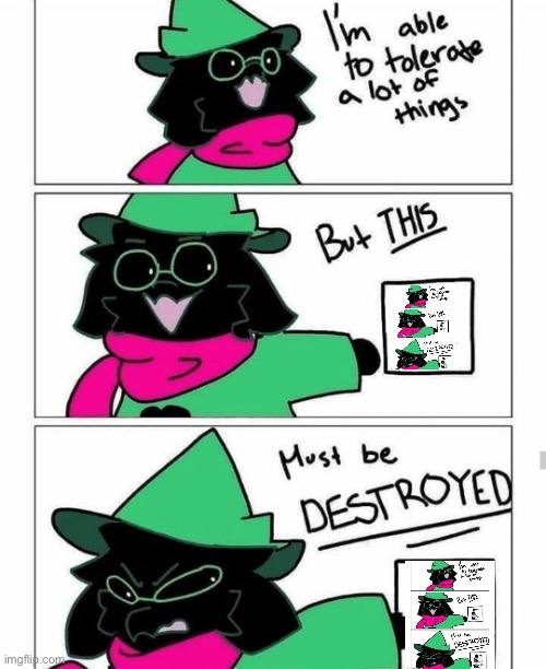 MODS ARE WATCHING | image tagged in ralsei destroy | made w/ Imgflip meme maker