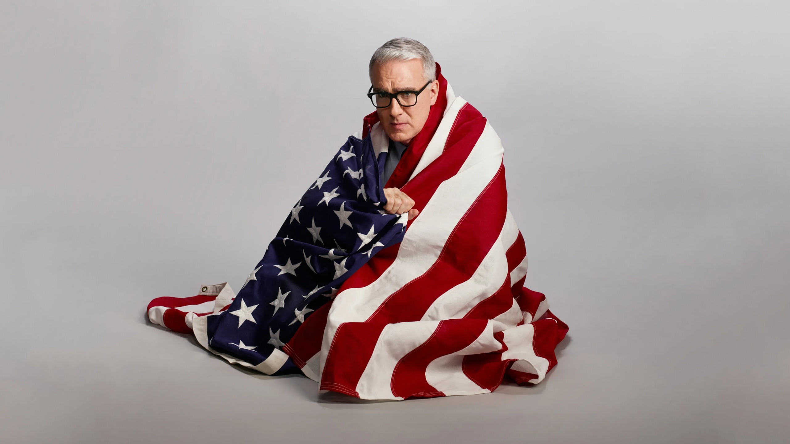 High Quality Keith Olbermann American flag Blank Meme Template