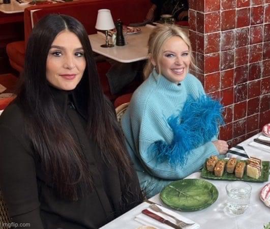 Kylie Minogue & Jessie Ware | image tagged in kylie minogue jessie ware | made w/ Imgflip meme maker