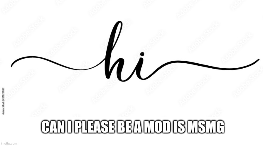 Can i please be mod. Stream is getting slower, want to help. I love the stream | CAN I PLEASE BE A MOD IS MSMG | made w/ Imgflip meme maker