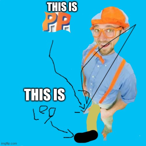 BLIPPI | THIS IS; THIS IS | image tagged in blippi | made w/ Imgflip meme maker