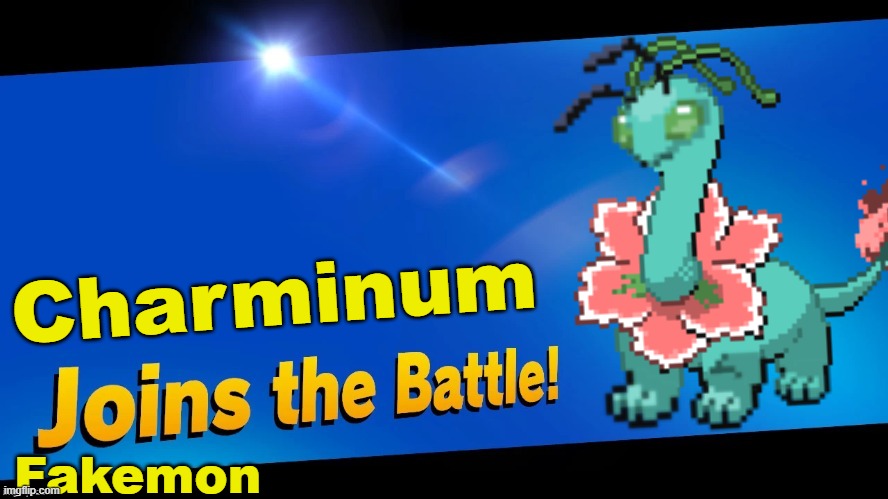 My OC! | Charminum; Fakemon | image tagged in charminum | made w/ Imgflip meme maker