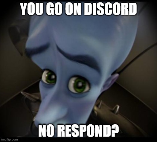 No replies? | YOU GO ON DISCORD; NO RESPOND? | image tagged in no bitches | made w/ Imgflip meme maker
