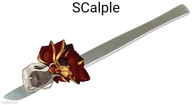 SCal is the short way to say Supreme Calamitas | SCalple | image tagged in scalpel | made w/ Imgflip meme maker