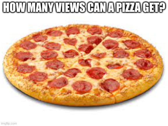 This aint upvote beggin. It's a question That relates to upvote begging. | HOW MANY VIEWS CAN A PIZZA GET? | image tagged in pizza | made w/ Imgflip meme maker
