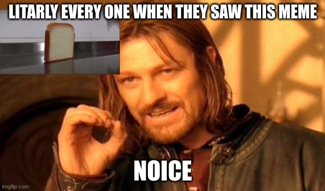 kjclabvlhabjv | LITARLY EVERY ONE WHEN THEY SAW THIS MEME; NOICE | image tagged in memes,one does not simply | made w/ Imgflip meme maker