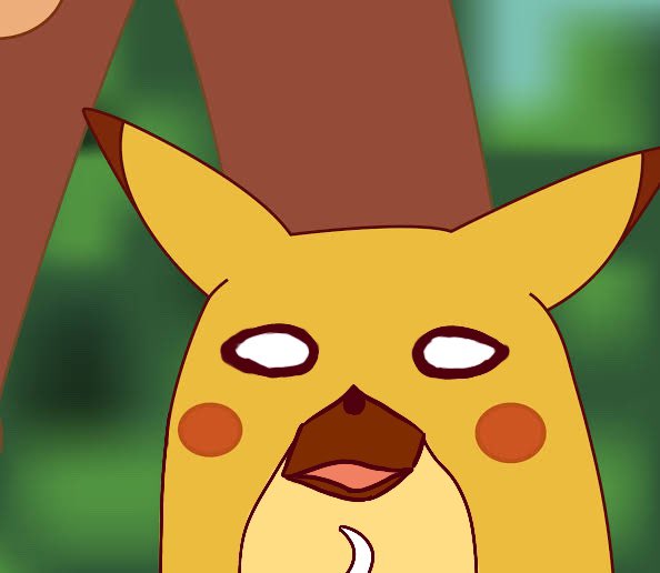 shocked wassie pikachu Blank Meme Template