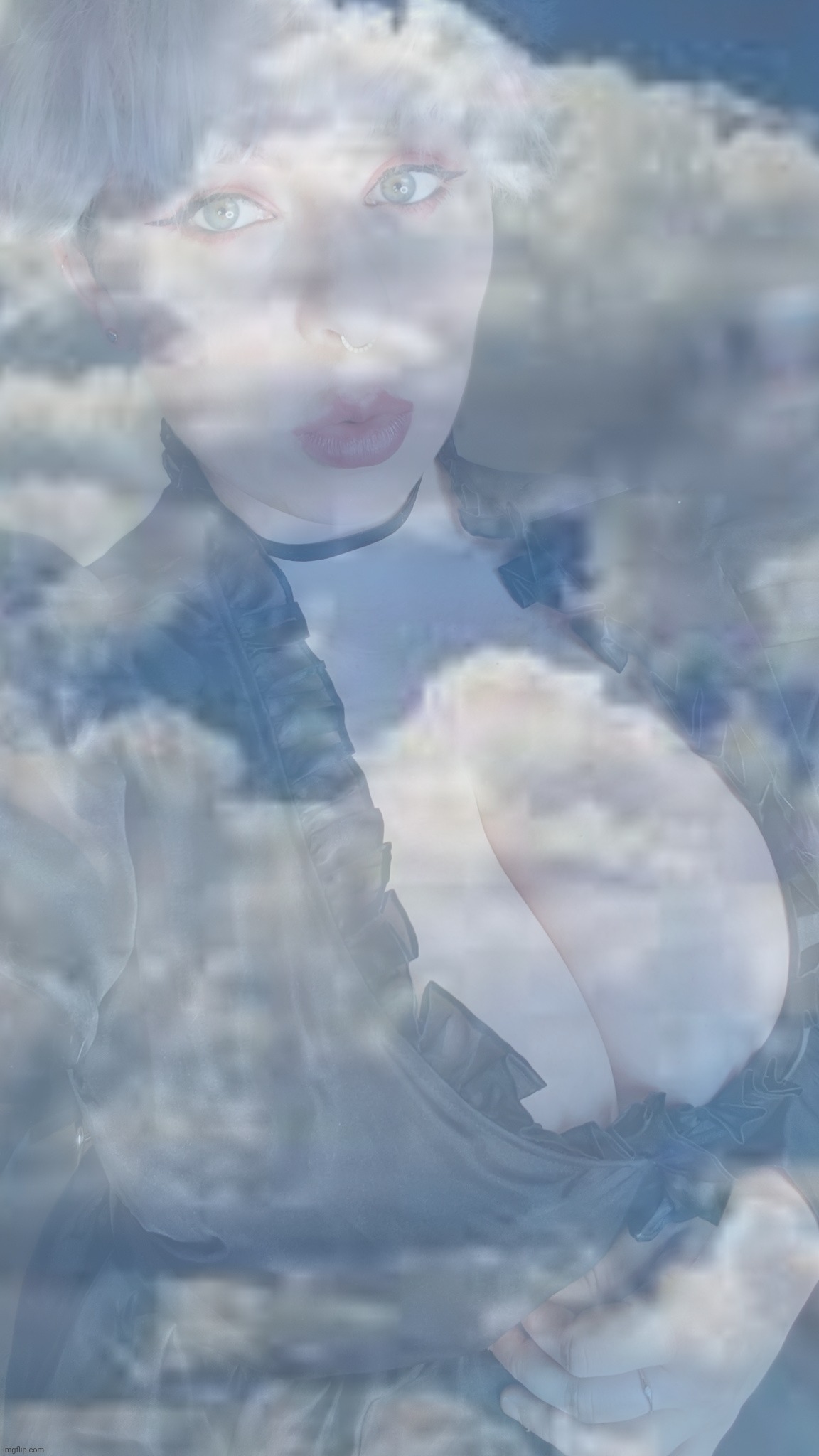 image tagged in qtsnack,clouds,fluffy clouds,fluffy | made w/ Imgflip meme maker