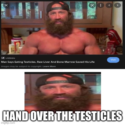 testicle man |  HAND OVER THE TESTICLES | image tagged in testicles | made w/ Imgflip meme maker
