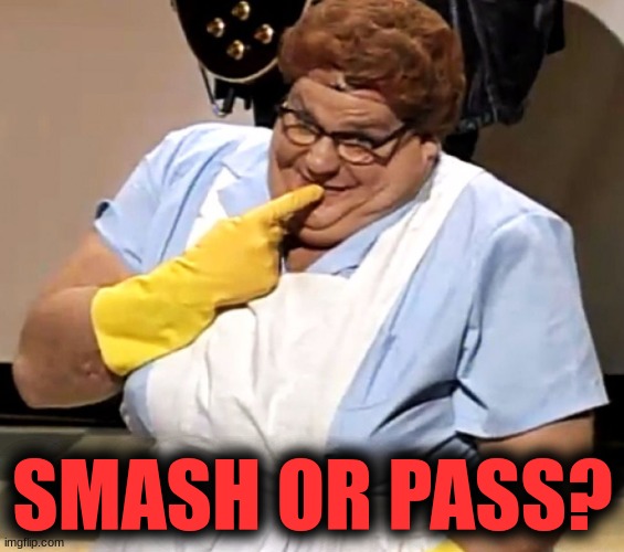 you wish you looked this good | SMASH OR PASS? | image tagged in lunch lady | made w/ Imgflip meme maker