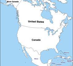 Canada and United States switched. Blank Meme Template