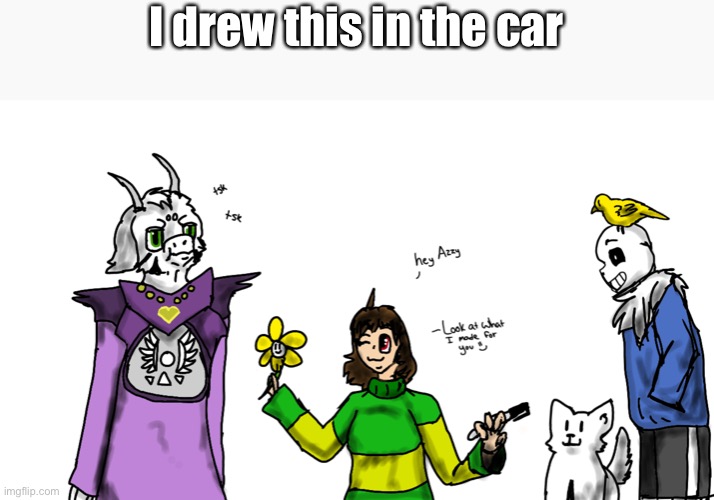 I drew this in the car | made w/ Imgflip meme maker