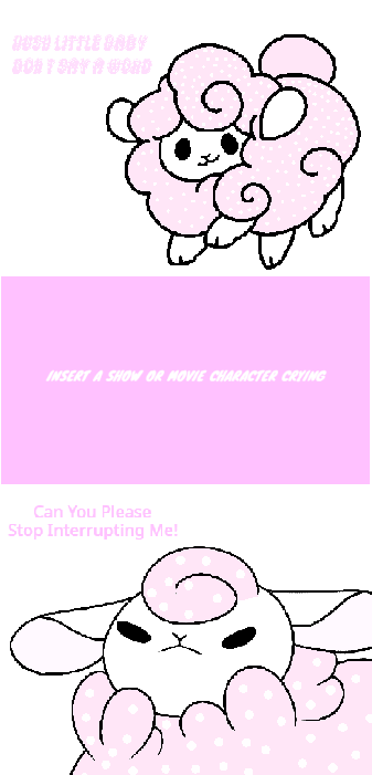 High Quality Mother Sheep: Hush Little Baby Don't Say A Word! Blank Meme Template